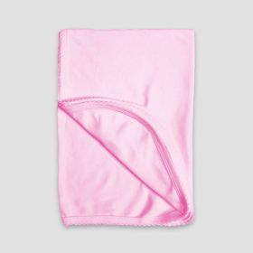 Baby Receiving Blankets with Scallop Trim