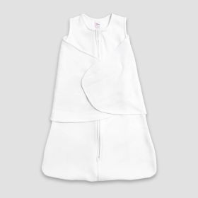 Baby Swaddle Sleep Sack 100% Polyester Fleece White