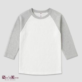 Adult Raglan T (Option: Shirts – 100% Polyester White/Heather Gray S)
