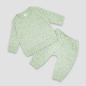 Luxe Baby Sweatsuits (Option: Polyester Cotton Blend Sage Heather 612M)