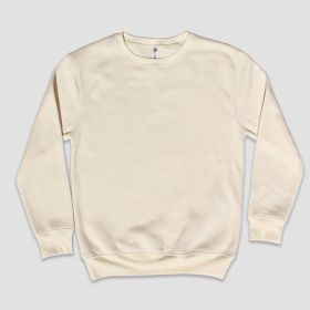 Adult Blank Sweatshirts (Option: Fleece  100% Polyester Natural S)