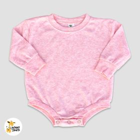Baby Bubble Romper (Option: Polyester Cotton Blend Cotton Candy Pink 18)