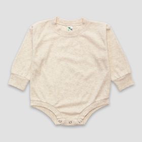 Baby Bubble Romper (Option: Polyester Cotton Blend Oatmeal 2T)