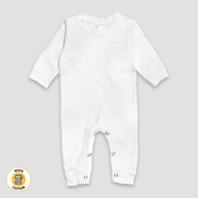 Baby One (Option: Piece Sleep N Play Long Sleeve Crew Neck – Premium 100% Cotton White Newborn)