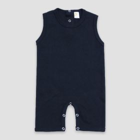 Baby Sleeveless Romper (Option: Premium 100% Cotton Black 3)