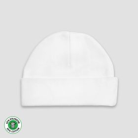 Baby Beanie Hats (Option: Polyester Cotton Blend White Newborn)