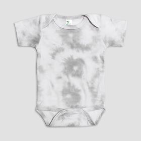 Baby Short Sleeve One (Option: Piece Onesies – PigmentDyed PolyesterCotton Blend Smoke 1218M)