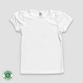 Youth Girls Puff Short Sleeve T (Option: Shirt – Polyester Cotton Blend S)
