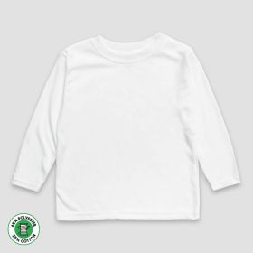 Youth Long Sleeve T (Option: Shirts  65% Polyester 35% Cotton Blend White L)