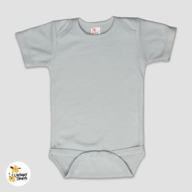 Baby Short Sleeve One (Option: Piece Onesies  100% Polyester Silver 36M)