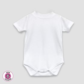 Baby One (Option: Piece Onesies Short Sleeve Crew Neck – White  100% Polyester 1824M)