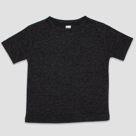 Luxe Youth Crew Neck T (Option: Shirts  65% Polyester 35% Cotton Blend Black Heather XS)