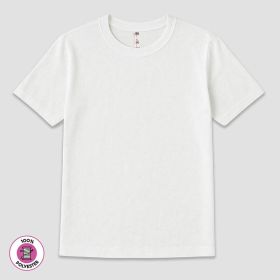 Men’s Short Sleeve White T (Option: Shirts – 100% Polyester M)