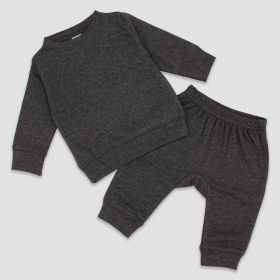 Luxe Baby Sweatsuits (Option: Polyester Cotton Blend Black Heather 612M)