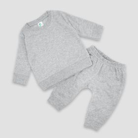Luxe Baby Sweatsuits (Option: Polyester Cotton Blend Heather Gray 36M)