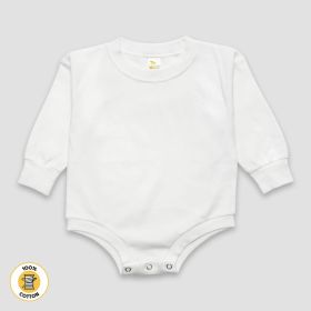 Bubble Romper (Option: White  Premium 100% Cotton 612M)