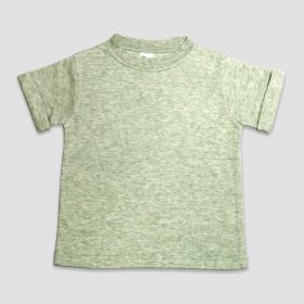 Luxe Rolled Short Sleeve Youth T (Option: Shirts  PolyesterCotton Blend Sage Heather L)