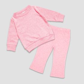 Luxe Baby Flare Sweatsuits (Option: Polyester Cotton Blend Cotton Candy Pink 1218M)