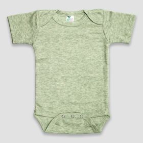 Luxe Baby One (Option: Piece Bodysuits  Polyester Cotton Blend Sage Heather 1218M)