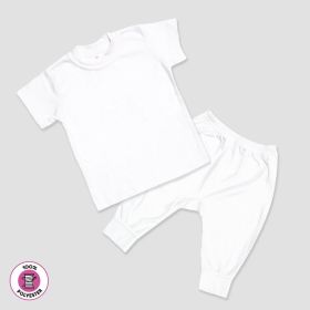 Baby Jogger Pants and Short Sleeve T (Option: Shirt Set  100% Polyester 612M)