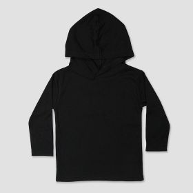 Long Sleeve Baby Hoodie Tee (Option: PolyesterCotton Blend 1218M)