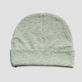 Luxe Baby Beanie Hats (Option: Polyester Cotton Blend Sage Heather 0)