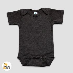 Luxe Baby One (Option: Piece Bodysuits  Polyester Cotton Blend Black Heather 03M)