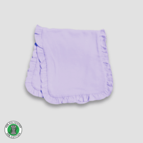 Baby Ruffle Burp Cloths – 2 (Option: Ply – Polyester Cotton Blend Lilac)