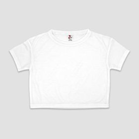 Girls Mid (Option: Crop Short Sleeve TShirts  White  100% Polyester XL)