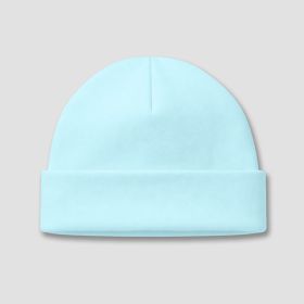 Baby Beanie Hat (Option: Premium 100% Cotton Blue 0)