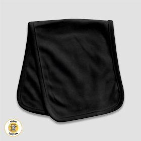 Baby Burp Cloth (Option: 2 Ply  Premium 100% Cotton Black)