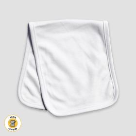 Baby Burp Cloth (Option: 2 Ply  Premium 100% Cotton White)