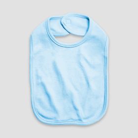 Baby Bibs with Velcro Closure (Option: 2 Ply  Premium 100% Cotton Blue)