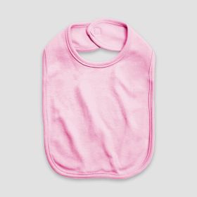 Baby Bibs with Velcro Closure (Option: 2 Ply  Premium 100% Cotton Pink)