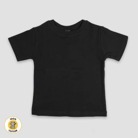Baby Crew Neck T (Option: Shirts – Premium 100% Cotton Black 1218M)