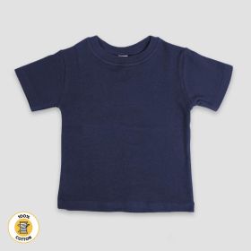 Baby Crew Neck T (Option: Shirts – Premium 100% Cotton Navy 36M)