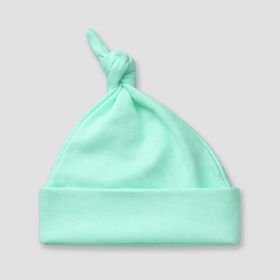 Baby Knotted Beanie Hats (Option: Polyester Cotton Blend Mint 0)