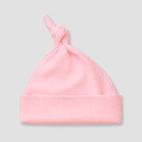 Baby Knotted Beanie Hats (Option: Polyester Cotton Blend Pink 0)