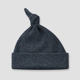 Luxe Baby Knotted Beanie Hats (Option: Polyester Cotton Blend Black Heather 0)
