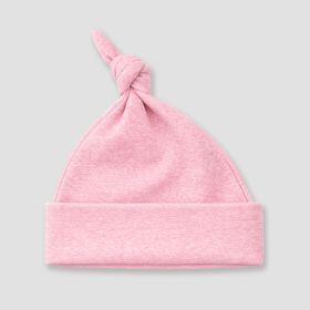 Luxe Baby Knotted Beanie Hats (Option: Polyester Cotton Blend Cotton Candy Pink 0)