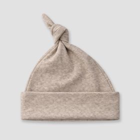 Luxe Baby Knotted Beanie Hats (Option: Polyester Cotton Blend Truffle 0)