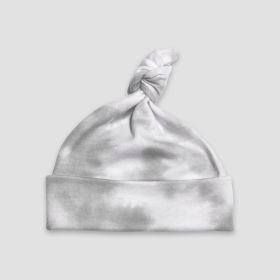 Baby Knotted Beanie Hats – Pigment (Option: Dyed – 65% Polyester 35% Cotton Smoke)