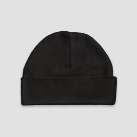 Baby Beanie Hats (Option: Polyester Cotton Blend Black Newborn)