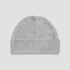 Luxe Baby Beanie Hats (Option: Polyester Cotton Blend Heather Gray Newborn)
