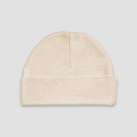 Luxe Baby Beanie Hats (Option: Polyester Cotton Blend Oatmeal Newborn)