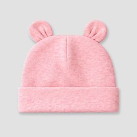 Luxe Baby Bear Ears Beanie Hat (Option: Polyester Cotton Blend Cotton Candy Pink)