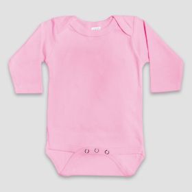 Baby Long Sleeve One (Option: Piece Onesies – Polyester Cotton Blend Pink 1218M)