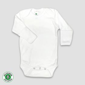 Baby One (Option: Piece Onesies Long Sleeve With Mittens  White  Polyester Cotton Blend Preemie)
