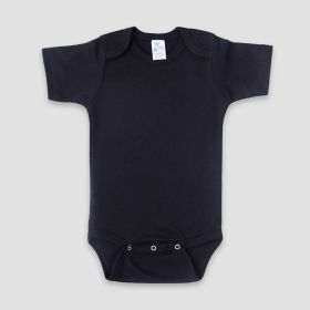 Baby One (Option: Piece Onesies Short Sleeve – Polyester Cotton Blend Black 612M)