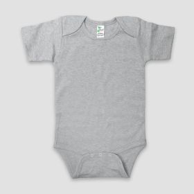 Luxe Baby One (Option: Piece Bodysuits  Polyester Cotton Blend Heather Gray 1824M)
